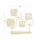 Gold Metal Contemporary Candelabra, 16" x 18" x 5"